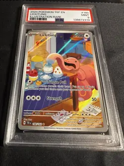 Pokemon TCG Lickitung Illustration Temporal Forces 180/162 PSA 9 - Image 2