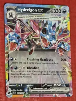 Hydreigon ex 119/191 Double Rare Pokemon Surging Sparks SV8 NM IN HAND - Image 1