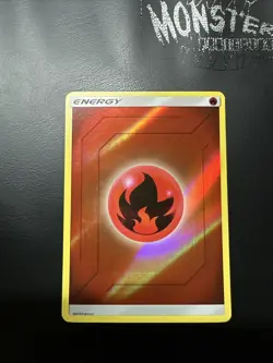 POKEMON FIRE ENERGY HOLO HIDDEN FATES 2019 - Image 1