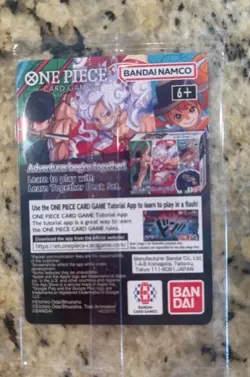 RUTGERS One Piece Monkey D. Luffy US College Basketball Promo Card (sealed) - Image 2