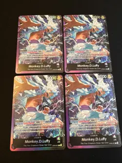 4 One Piece Monkey.D.Luffy (OP09-061) Starter Deck ST26 Leader Foil - Image 1