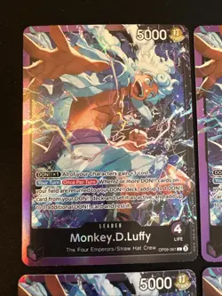 4 One Piece Monkey.D.Luffy (OP09-061) Starter Deck ST26 Leader Foil - Image 2