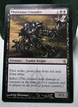 Phyrexian Crusader 50 Mirrodin Besieged Regular NM MTG TCG CARD - Image 1