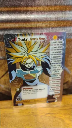 DRAGON BALL Z 2001 TRUNK TIME'S HERO 195 Silver Foil Holo SCORE Trading DBZ Card - Image 1