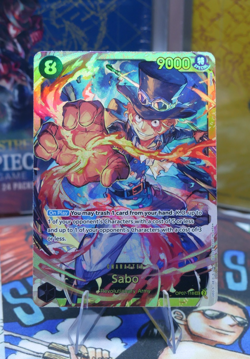 Sabo OP07-118 SEC - One Piece TCG - English Card Near-Mint Secret Rare - Image 1