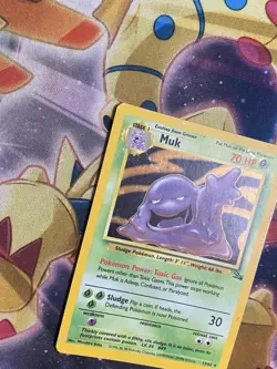 Muk 13/62 Fossil Unlimited - Holo Rare - WOTC Pokemon Card HP - Image 3