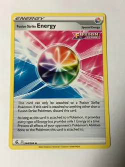 Pokemon Card Fusion Strike 4x Playset Fusion Strike Energy 244/264 Near Mint - Image 1