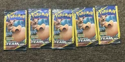 🔥Pokemon Sun and Moon Team Up 3 Card Mini Booster Pack Factory Sealed (1 Packs) - Image 1