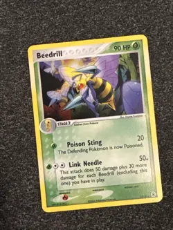 Pokemon TCG Beedrill EX FireRed & LeafGreen Holo Rare Card 1/112 Near Mint - Image 1