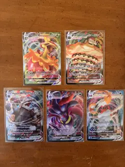 Lot of 5 Pokemon VMAX Cards NM - Image 1