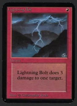 ***Alpha Lightning Bolt*** MTG Alpha Magic Kid Icarus - Image 1