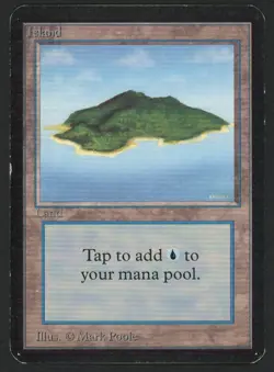 ***Alpha Island Green*** MTG Alpha Magic Kid Icarus - Image 1