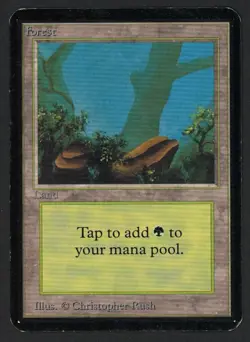 ***Alpha Forest Rocks*** MTG Alpha Magic Kid Icarus - Image 1