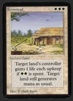 ***Alpha Farmstead*** MTG Alpha Magic Kid Icarus - Image 1