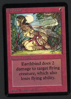 ***Alpha Earthbind*** MTG Alpha Magic Kid Icarus - Image 1