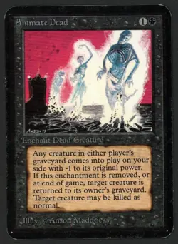 ***Alpha Animate Dead*** MTG Alpha Magic Kid Icarus - Image 1