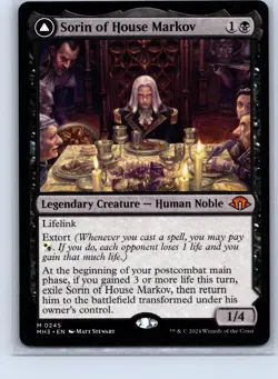 Magic_the_gathering Modern Horizons 3 #245 Sorin of House Markov Dual-sided .VO4 - Image 1