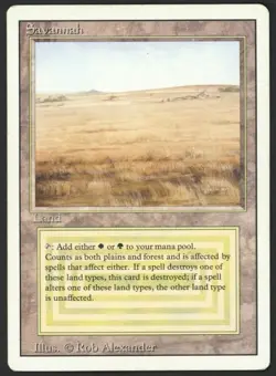 ***Savannah*** MTG Revised Magic Kid Icarus - Image 1