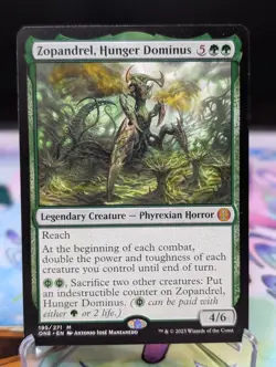 MTG Phyrexia: All Will Be One- Zopandrel, Hunger Dominus 195 Regular LP - Image 1
