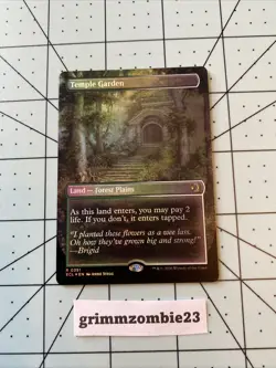 MTG Lorwyn Eclipsed Temple Garden (Borderless) Foil R 0351 ECL! - Image 1