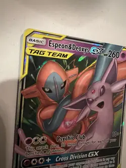 Espeon and Deoxys GX 72/236 Pokemon TCG Unified Minds Tag Team Ultra Rare - NM - Image 2