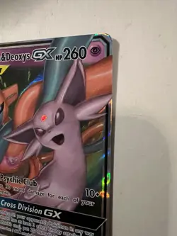 Espeon and Deoxys GX 72/236 Pokemon TCG Unified Minds Tag Team Ultra Rare - NM - Image 3