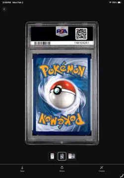 Pokemon 2024 SV Paldean Fates PAF Greedent #206/091 Baby Shiny PSA 10 - Image 2