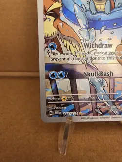 Pokemon Squirtle 148/142 Illistration Rare Stellar Crown NM Pack Fresh - Image 4