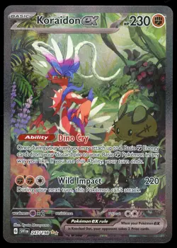 Pokemon TCG Koraidon ex Illustration Rare 247/198 Scarlet & Violet Base NM - Image 1