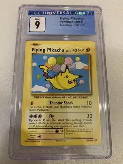 Pokemon Evolutions FLYING PIKACHU 110/108 CGC 9 (#1 Comics Graders In The World) - Image 1