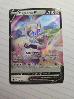 Pokemon TCG Magearna V Sword & Shield - Silver Tempest 128/195 Holo Ultra Rare - Image 1