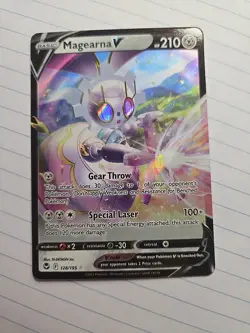 Pokemon TCG Magearna V Sword & Shield - Silver Tempest 128/195 Holo Ultra Rare - Image 2