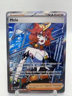 Mela 236/182 SV04: Paradox Rift Holo Full Art Ultra Rare Trainer Pokemon TCG - Image 1