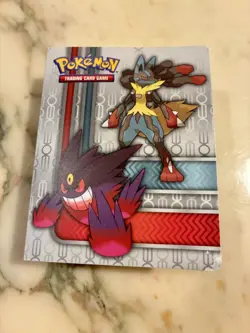 Pokemon TCG Mini Binder Mega Gengar, Lucario, Charizard - Image 1