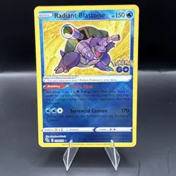 Radiant Blastoise 018/078 Radiant Holo Rare - Pokemon GO - Near Mint - Image 1