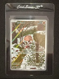 2025 Pokemon SWINUB #165/159 Journey Together Illustration Rare English - Image 3