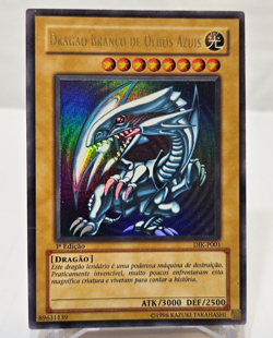 Portuguese Blue-Eyes White Dragon DIK-P001 Ultra Rare 1st Edition Yugioh 7930 - Image 1