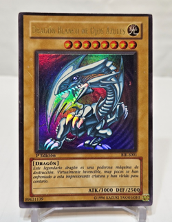 SPANISH Blue-Eyes White Dragon BIK-S001 Ultra Rare 1st Edition Yugioh 7928 - Image 1