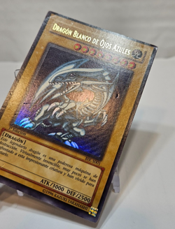 SPANISH Blue-Eyes White Dragon BIK-S001 Ultra Rare 1st Edition Yugioh 7928 - Image 3
