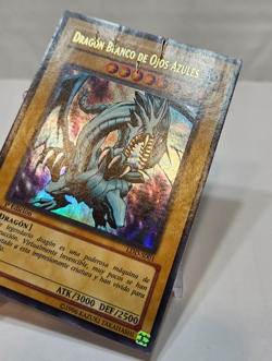 SPANISH Blue-Eyes White Dragon LDD-S001 Ultra Rare 1st Edition Yugioh 7924 - Image 3