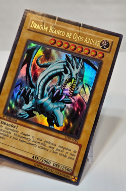SPANISH Blue-Eyes White Dragon LDD-S001 Ultra Rare 1st Edition Yugioh 7924 - Image 4