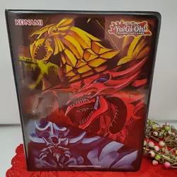 YU-GI-OH KONAMI OFFICIAL SLIFER, OBELISK, AND RA 9-POCKET DUELIST PORTFOLIO - Image 1
