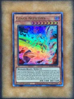 Yugioh Chaos Nephthys BACH-EN025 Ultra Rare 1st Ed NM - Image 1