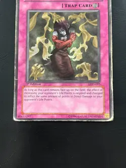 YUGIOH BAD REACTION TO SIMOCHI COMMON LOD-093 1ST EDITION PLAYED - Image 4