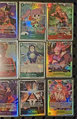 ONE PIECE CCG LOT OF 11 SRs NAMI, PERONA, LUFFY, 5 ELDERS + PRB02 NICO ROBIN - Image 3