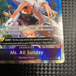 Ms. All Sunday Alternate Art Kingdoms of Intrigue OP04-064 - Image 5
