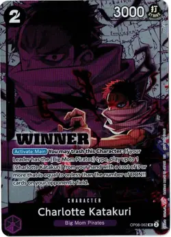One Piece TCG Charlotte Katakuri OP08-062 R Winner Pack 2025 Vol.3 - English - Image 1
