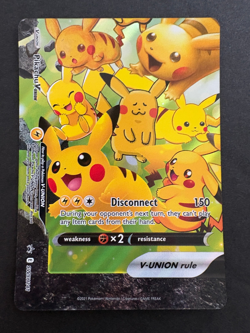 Pikachu V-Union Sword & Shield Promo SWSH141 Pokemon Card - Image 1