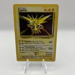 Pokemon TCG Zapdos 16/102 Base Set Holo Rare 1999 Basic 90 HP Pokemon Card - Image 1