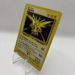 Pokemon TCG Zapdos 16/102 Base Set Holo Rare 1999 Basic 90 HP Pokemon Card - Image 3